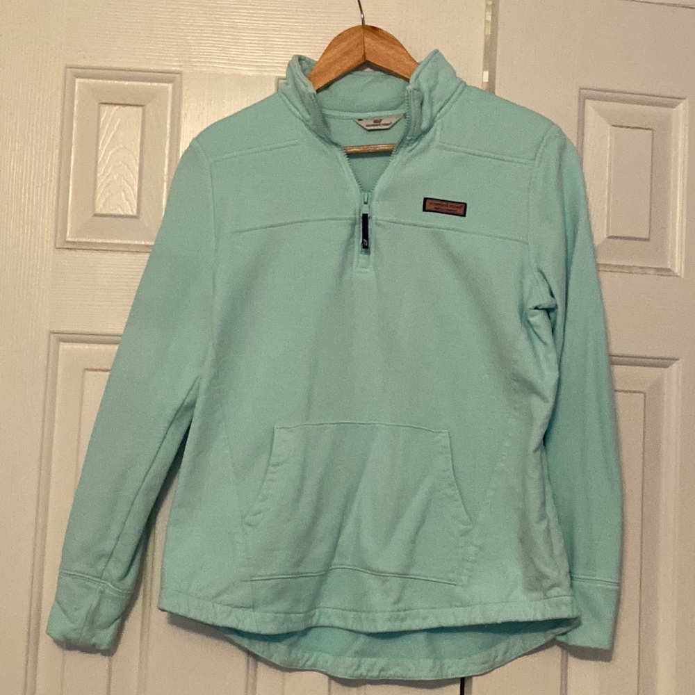 Vineyard Vines light teal shep shirt